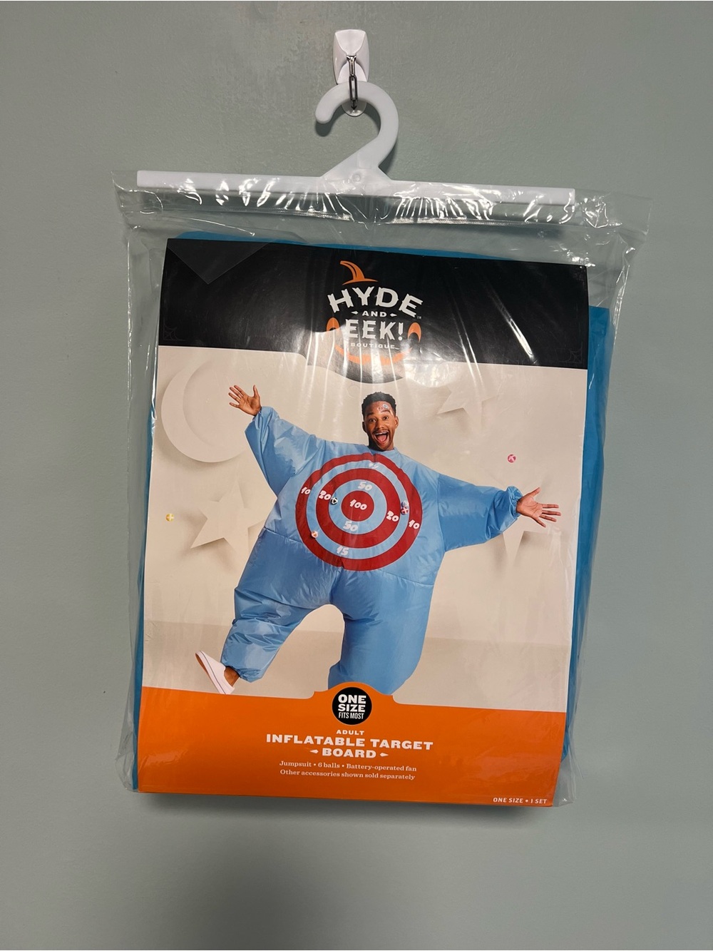 Blue Inflatable Target Costume - Adult (One Size Fits All)